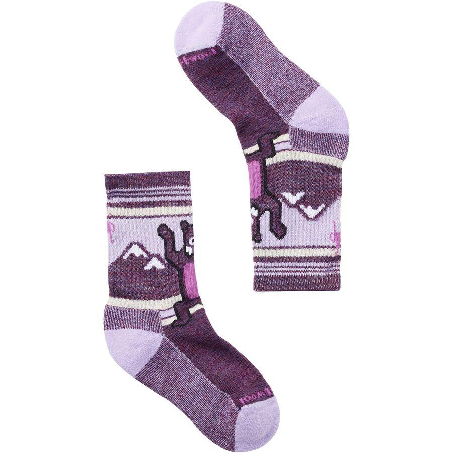 Smartwool Hike Light Cushion Hiking Bear Crew Sock - Kids' Medium Gray