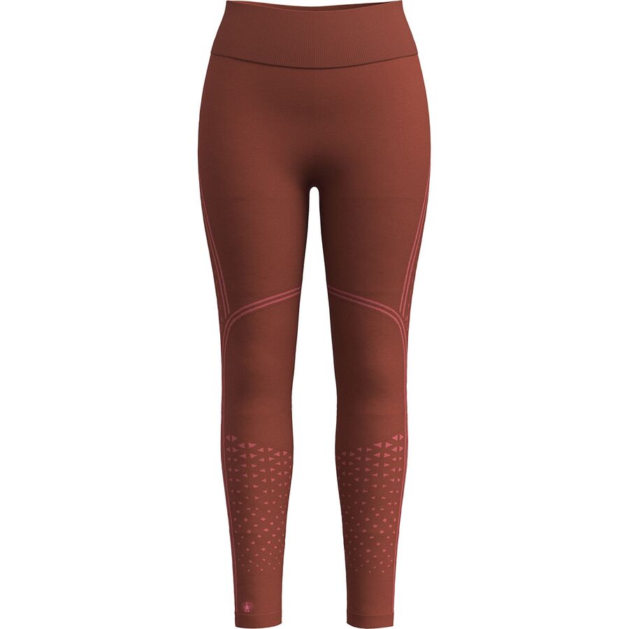 Smartwool Intraknit Active Base Layer Bottom - Women's Pecan Brown/Guava Pink