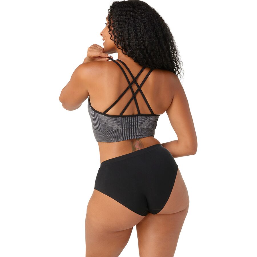 Smartwool Intraknit Strappy Bra - Women's Black Heather