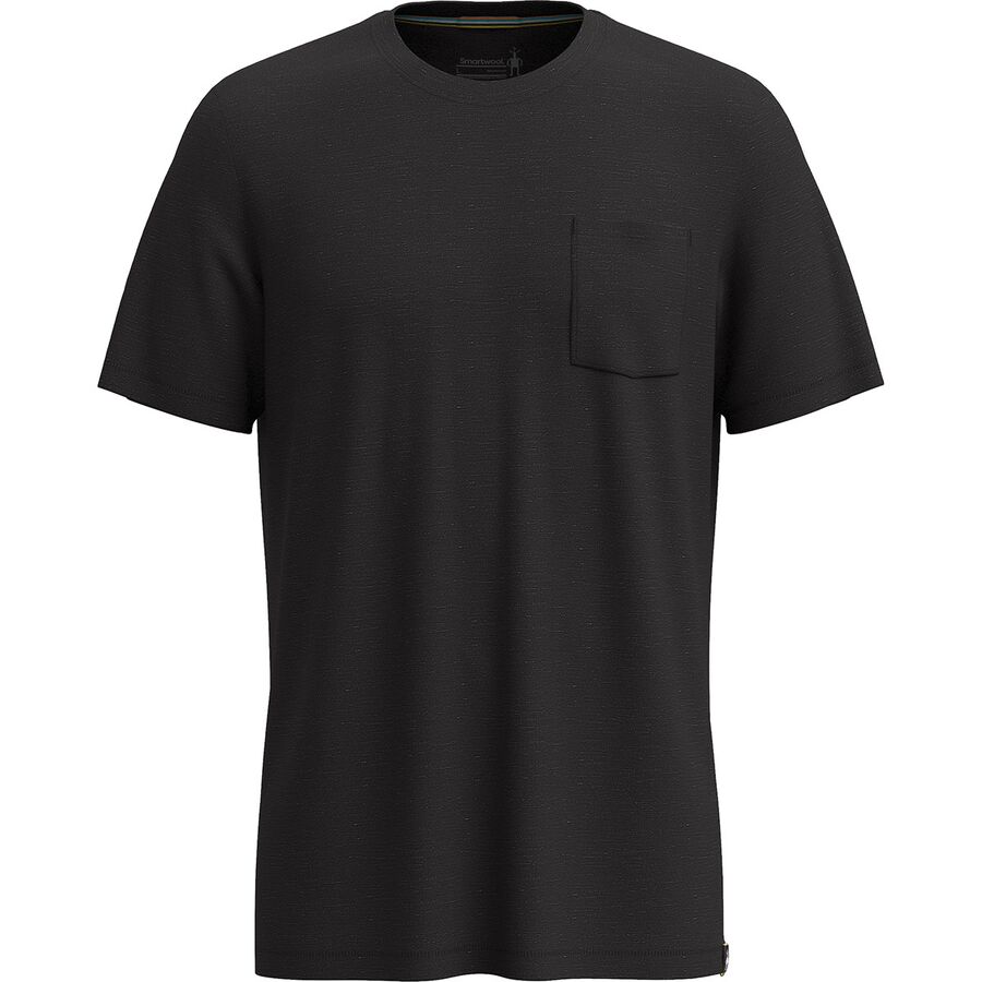 Smartwool Merino Hemp Blend Pocket T-Shirt - Men's Black Heather