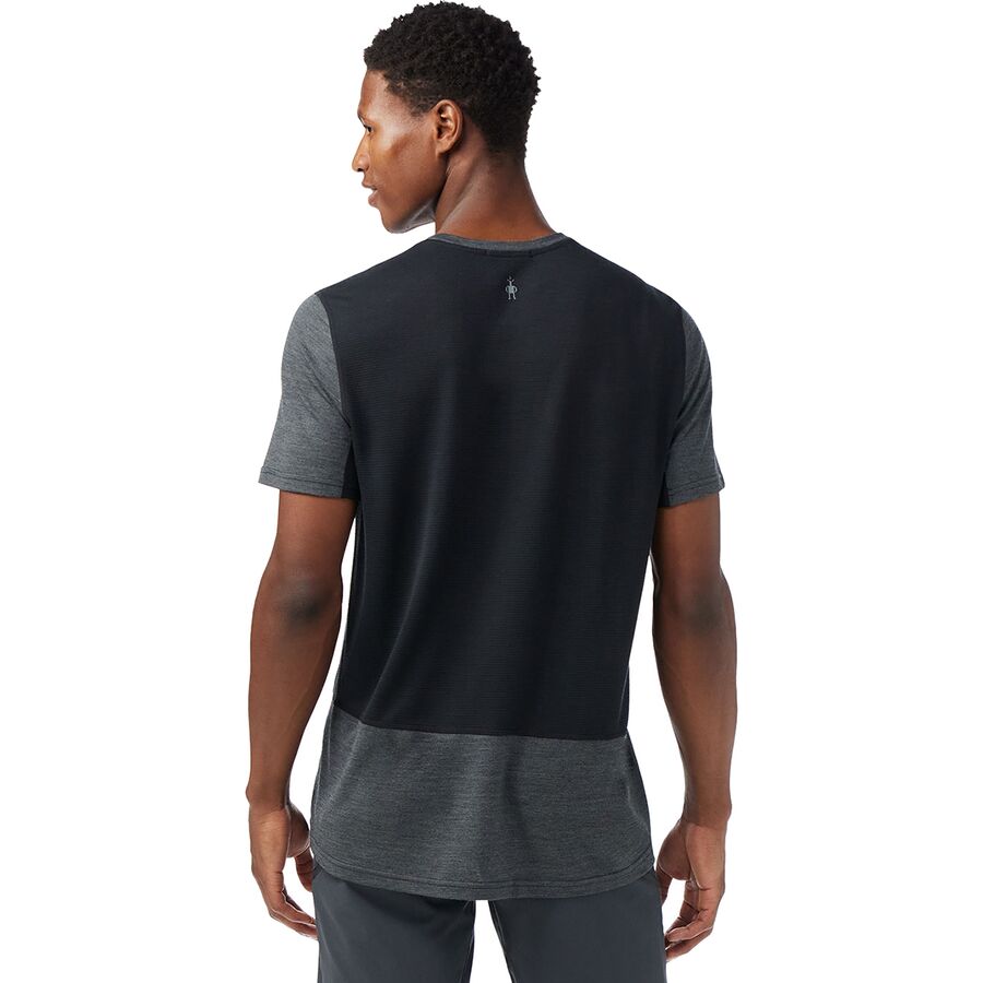 Smartwool Mountain Bike Short-Sleeve Jersey - Men's Black/Charcoal Heather