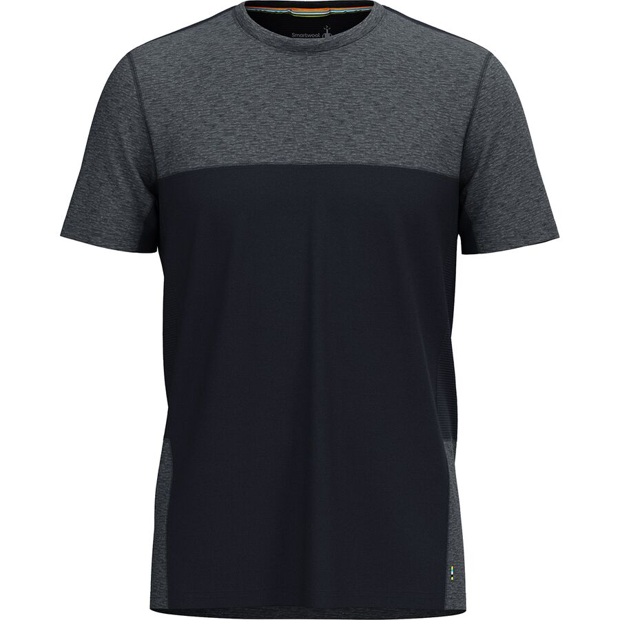 Smartwool Mountain Bike Short-Sleeve Jersey - Men's Black/Charcoal Heather