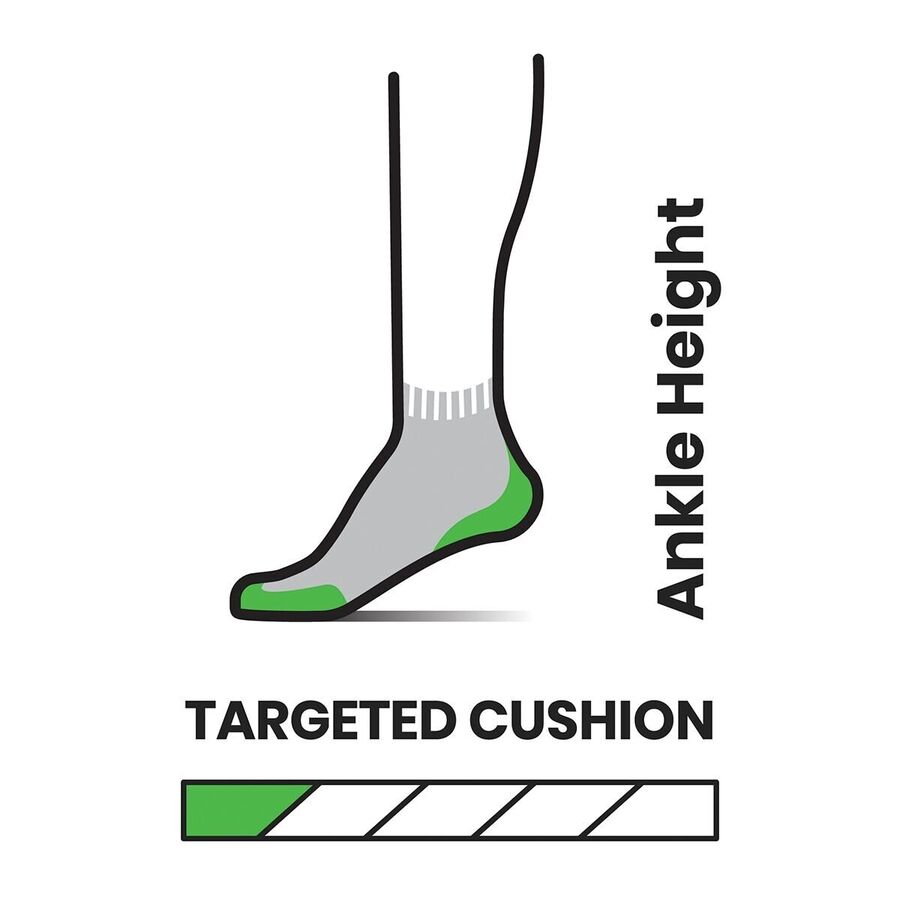 Smartwool Run Targeted Cushion Ankle Sock Black