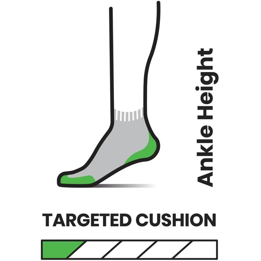 Smartwool Run Targeted Cushion Ankle Sock - Women's Black