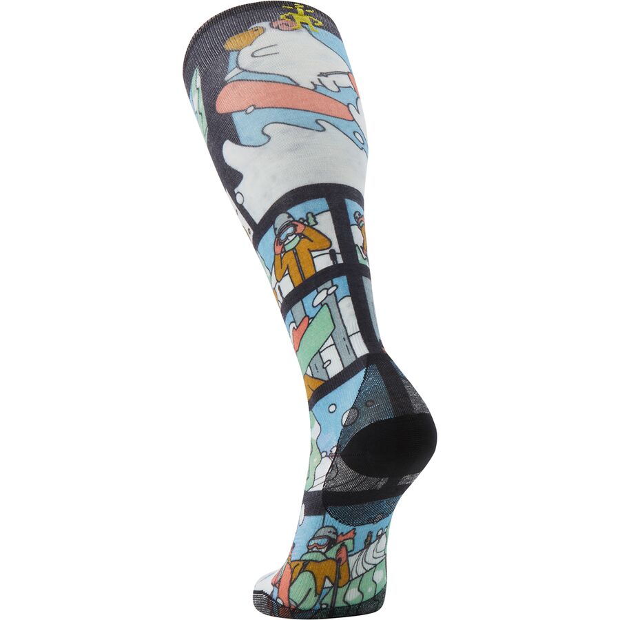 Smartwool Ski Targeted Cushion Winter Adventure Print OTC Sock Multi Color