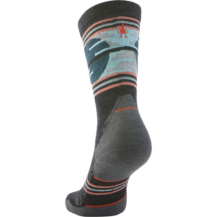 Smartwool Trail Run Targeted Cushion Sunset Trail Crew Sock - Women's Charcoal