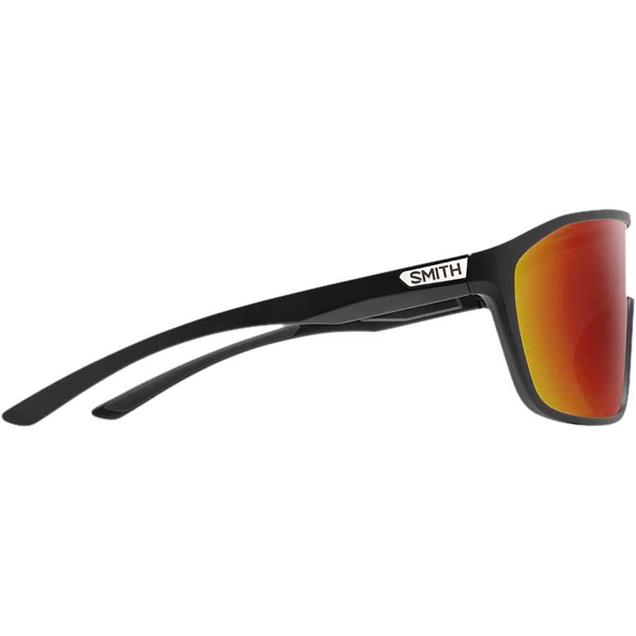 Smith Boomtown ChromaPop Polarized Sunglasses Matte Black/ChromaPop Red Mirror