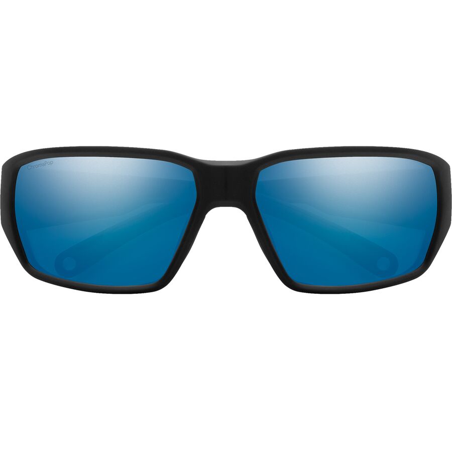 Smith Hookset ChromaPop Sunglasses Matte Black/ChromaPop Glass Polarized Blue Mirror