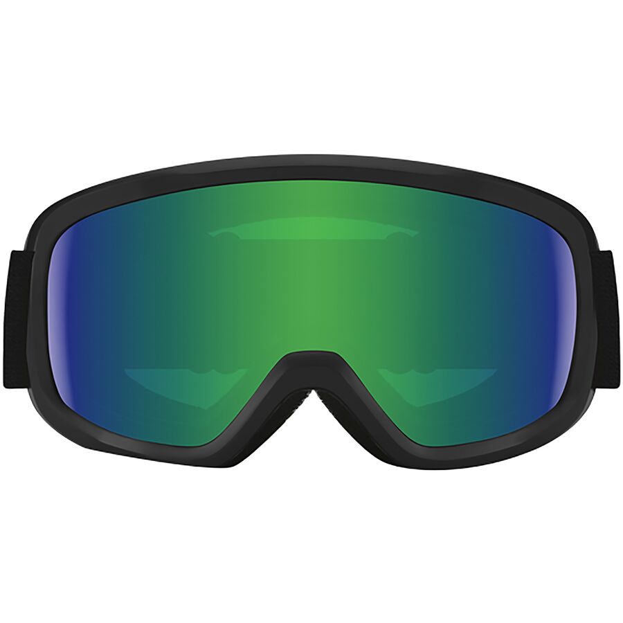 Smith Snowday Goggles - Kids' Black/Green Sol-X Mirror
