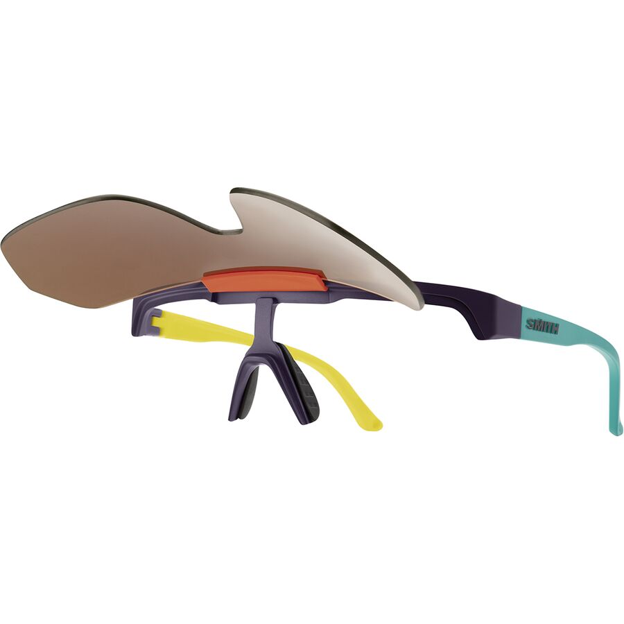 Smith XC Chromapop Sunglasses Matte Purple/Cinder/Hi Viz/Opal