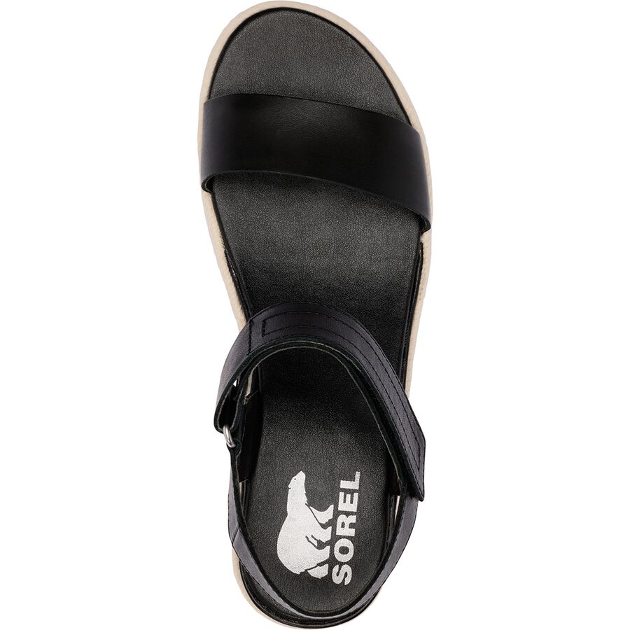 SOREL Cameron Flatform Sandal - Women's Black/Chalk