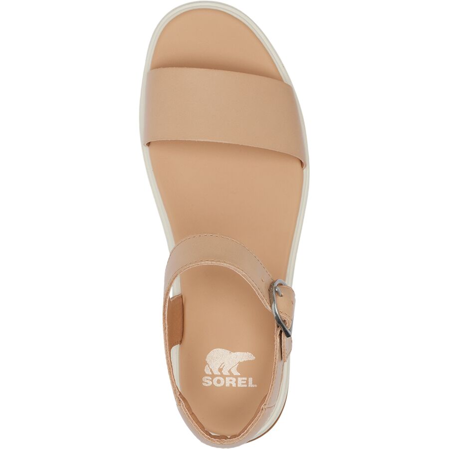 SOREL Dayspring Ankle Strap Sandal - Women's Honest Beige/Chalk