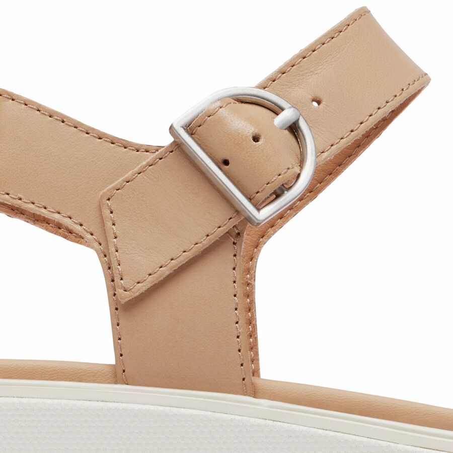 SOREL Dayspring Ankle Strap Sandal - Women's Honest Beige/Chalk
