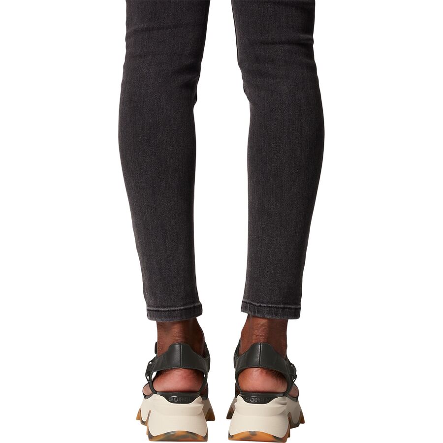 SOREL Kinetic Impact Y-Strap High Sandal - Women's Black/Chalk