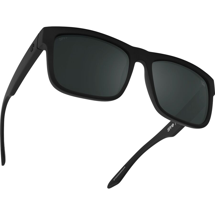 Spy Discord Polarized Sunglasses Soft Matte Blk Happy Boost Polar Black Mirror
