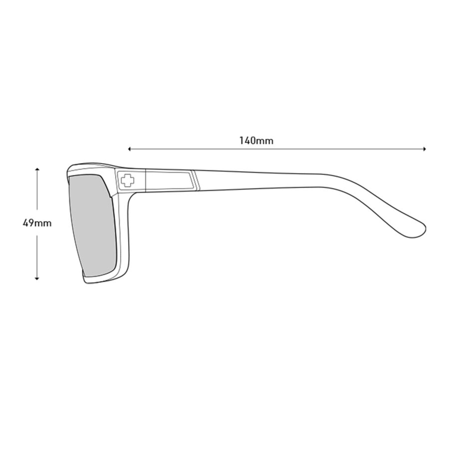 Spy Flynn Sunglasses Black/Honey Tort Happy Dark Brown Fade