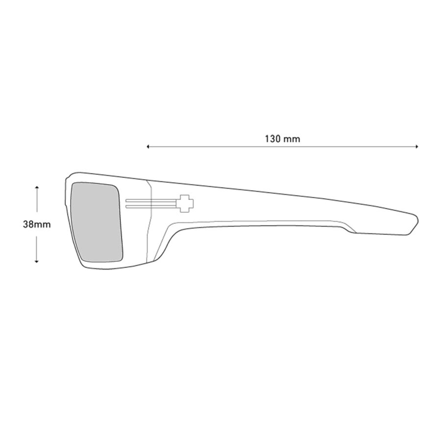 Spy Rebar Polarized Sunglasses Matte Black Happy Gray Green Polar