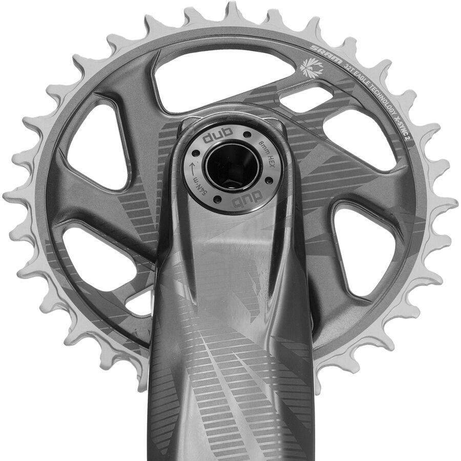 SRAM GX Eagle DUB Crankset - Boost Lunar Grey