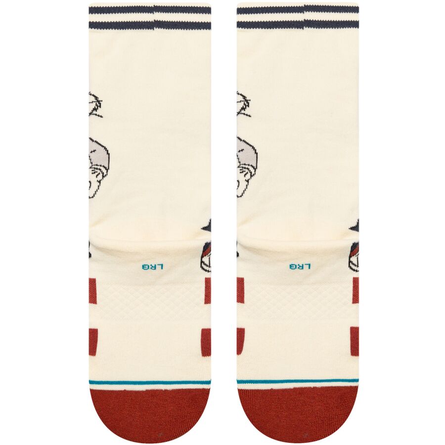 Stance Bugs Crew Sock - Kids' Vintage White