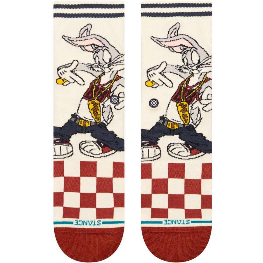 Stance Bugs Crew Sock - Kids' Vintage White