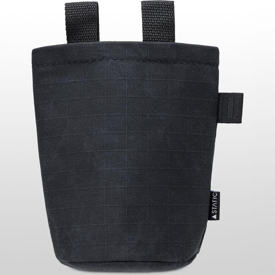STATIC Waxed Canvas Chalk Bag Black Gridwax