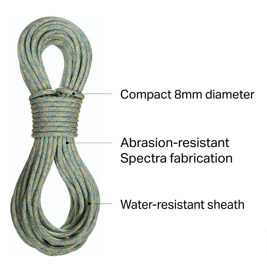 Sterling CanyonLux Canyoneering Rope - 8.0mm Blue