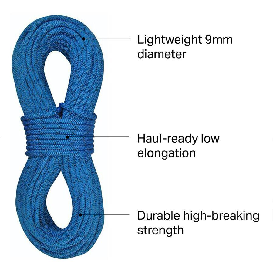 Sterling HTP Static Canyoneering Rope - 9mm Black
