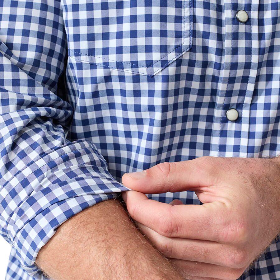 STIO Eddy Long-Sleeve Shirt - Men's Cobalt Night Gingham