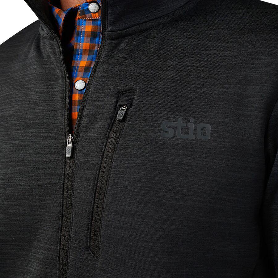 STIO Glide Power Stretch 1/2-Zip Jacket - Men's Abyss Heather
