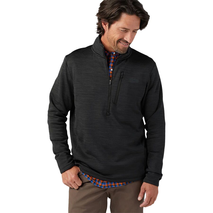 STIO Glide Power Stretch 1/2-Zip Jacket - Men's Abyss Heather