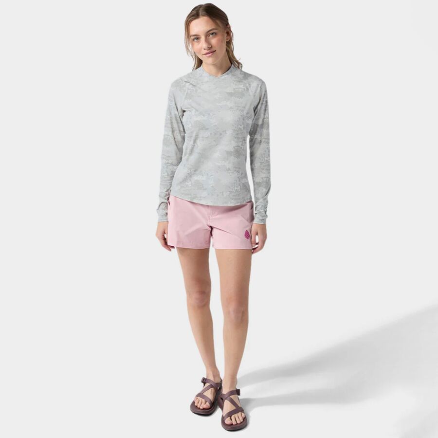 STIO Hylas Long-Sleeve Crew - Women's Quiet Gray Whitebark Camo