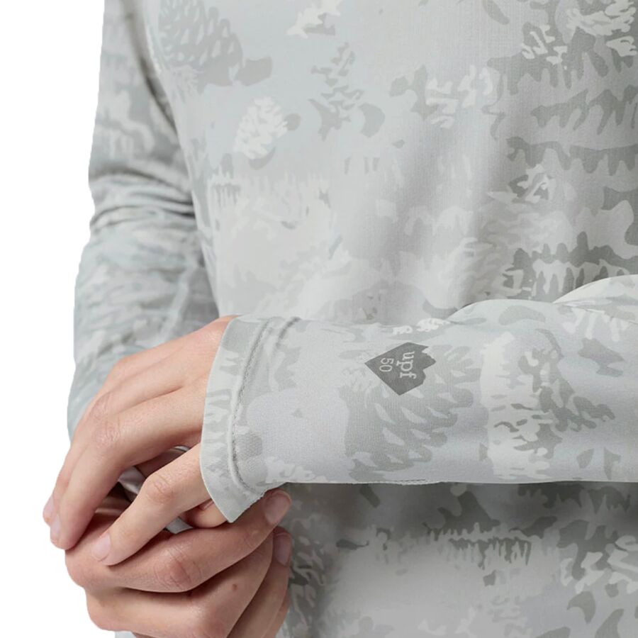 STIO Hylas Long-Sleeve Crew - Women's Quiet Gray Whitebark Camo