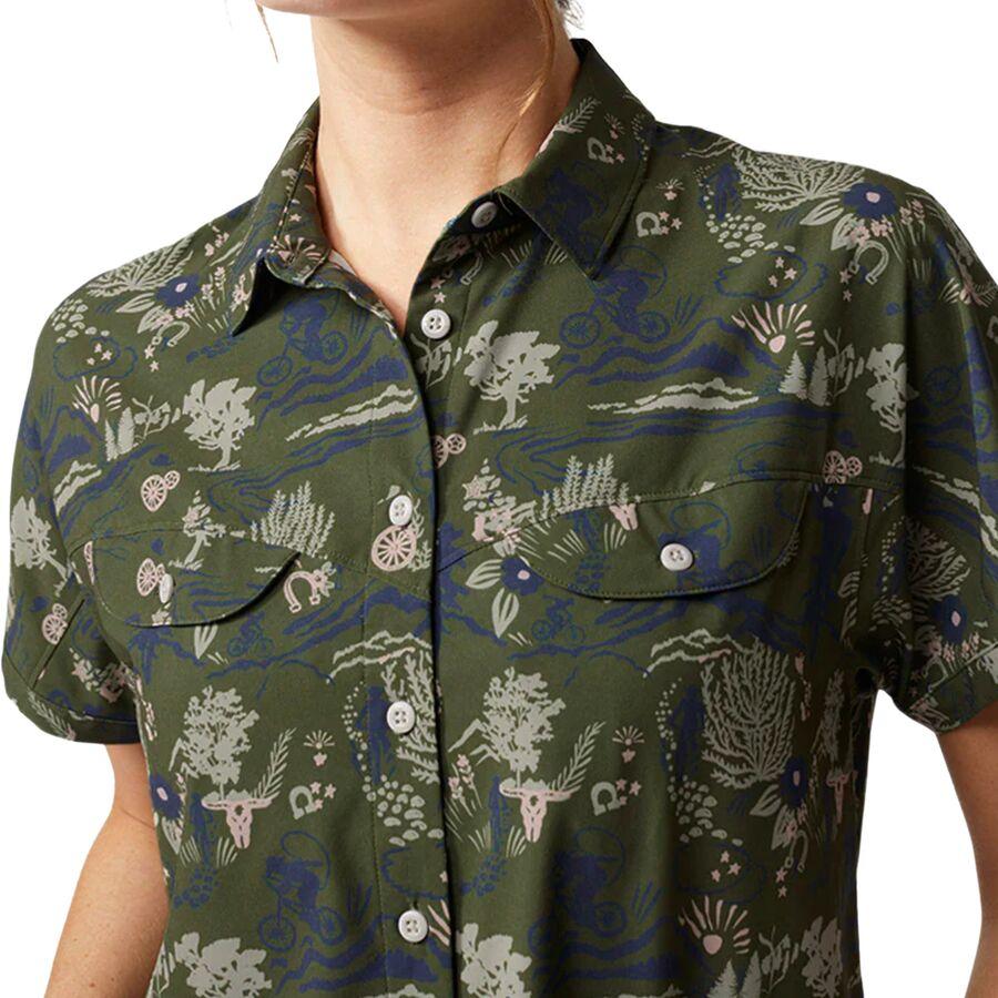 STIO Shifter Shirt - Women's Pine Forest Biking Cowboy