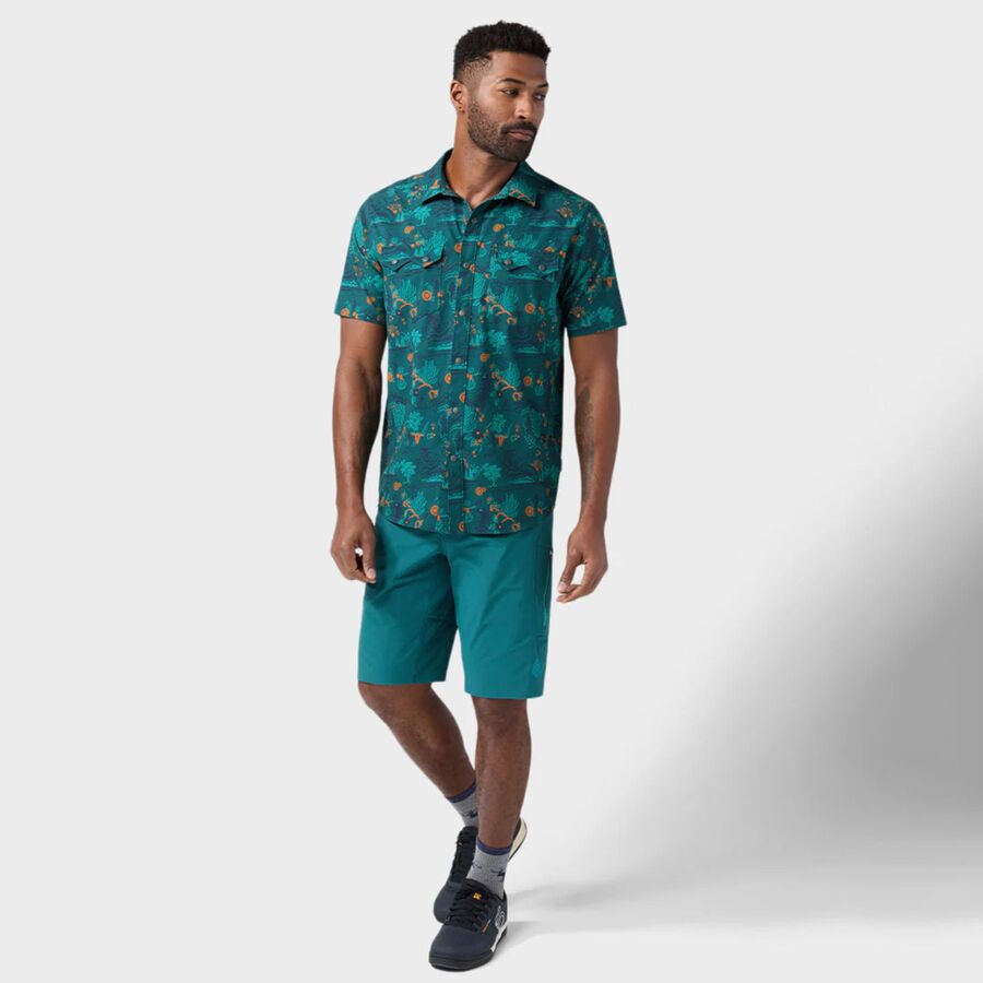STIO Shifter Short-Sleeve Shirt - Men's Boundless Biking Cowboy