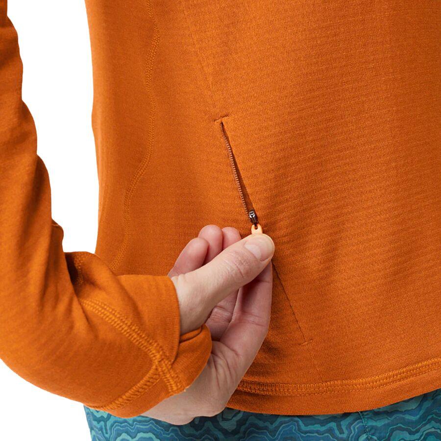 STIO Trax Power Grid 1/2-Zip Hoodie - Women's Bonfire