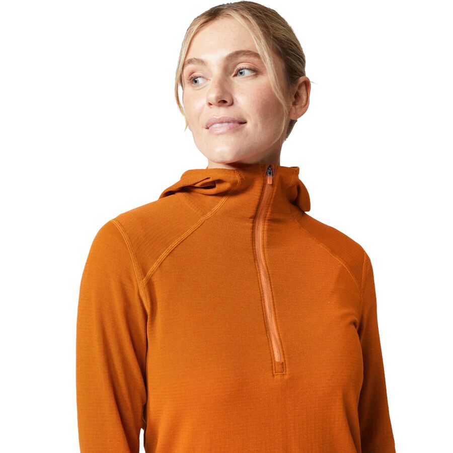 STIO Trax Power Grid 1/2-Zip Hoodie - Women's Bonfire