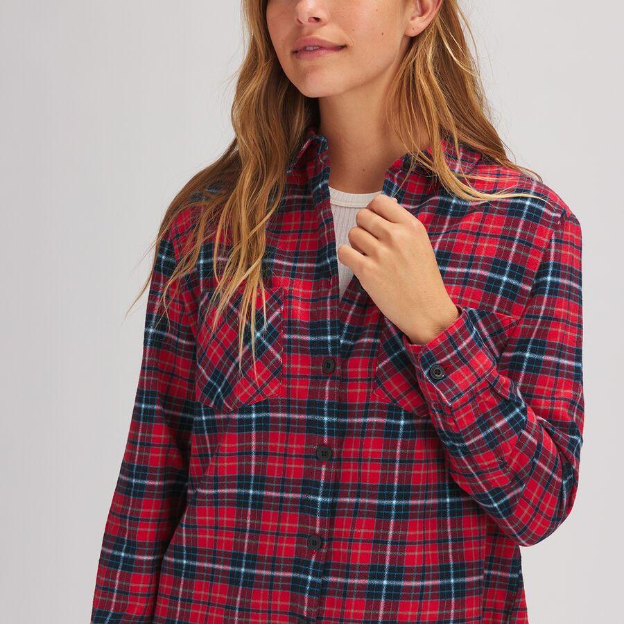 Stoic Daily Flannel - Women's Cherry Plaid