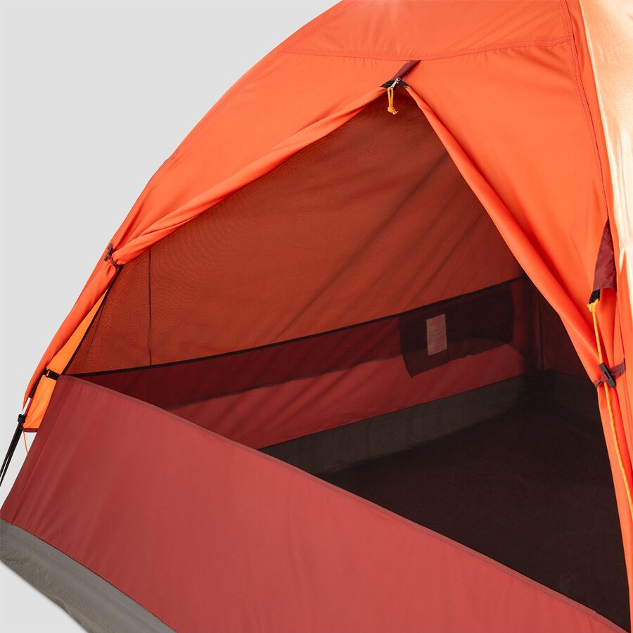 Stoic Dome Tent + Vestibule: 4-Person 3-Season Tigerlily/Red Ochre