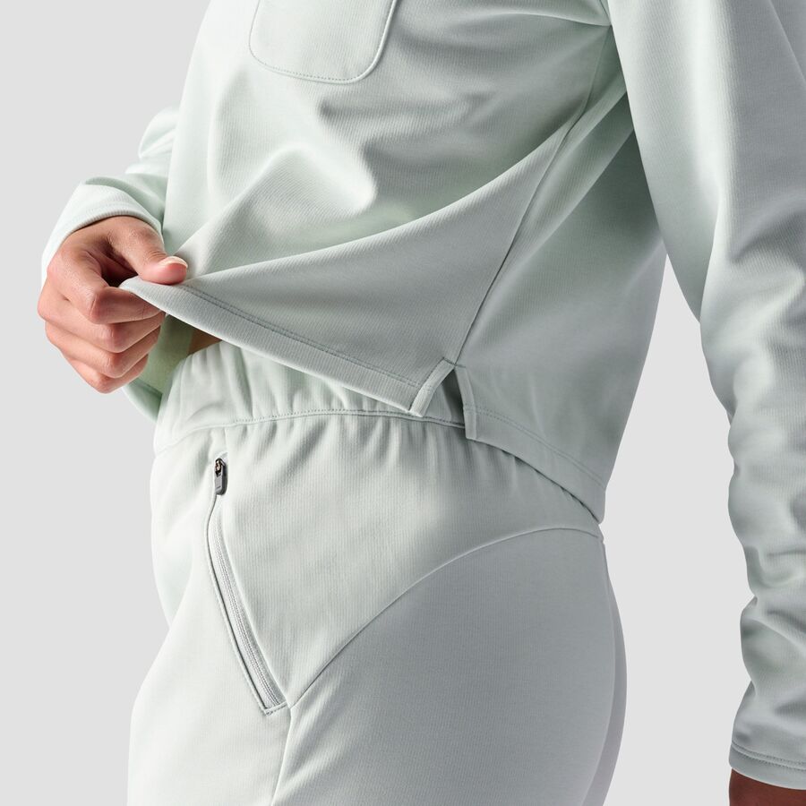 Stoic Double Knit Mock Sweater - Women's Smoke