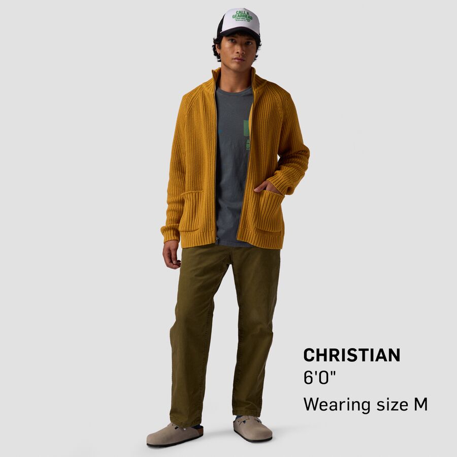 Stoic Full Zip Sweater - Men's Harvest Gold
