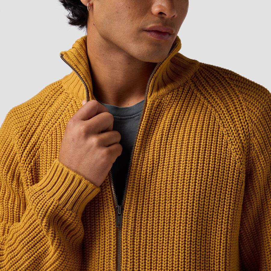 Stoic Full Zip Sweater - Men's Harvest Gold