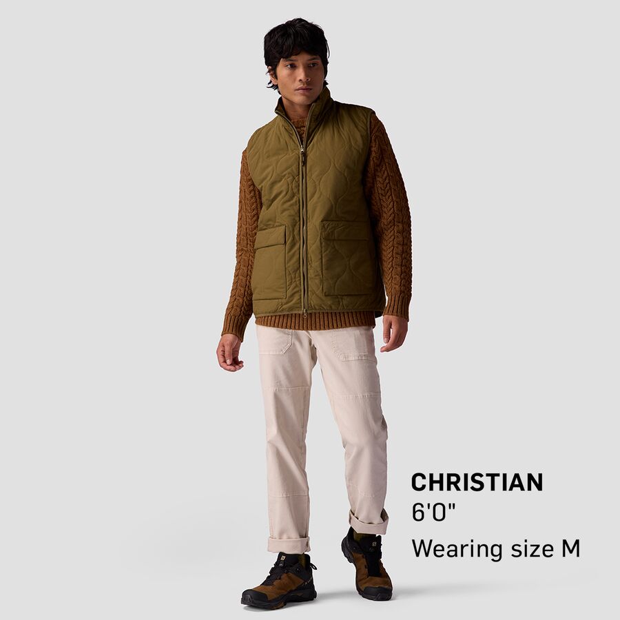 Stoic Retro Liner Vest - Men's Dark Olive