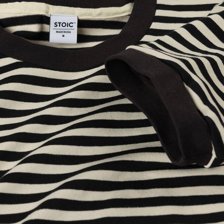 Stoic Striped Ringer Short-Sleeve T-Shirt - Women's Black/White Stripe