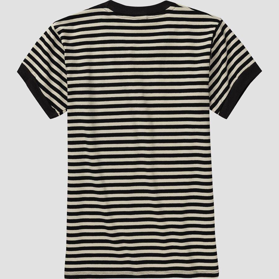 Stoic Striped Ringer Short-Sleeve T-Shirt - Women's Black/White Stripe
