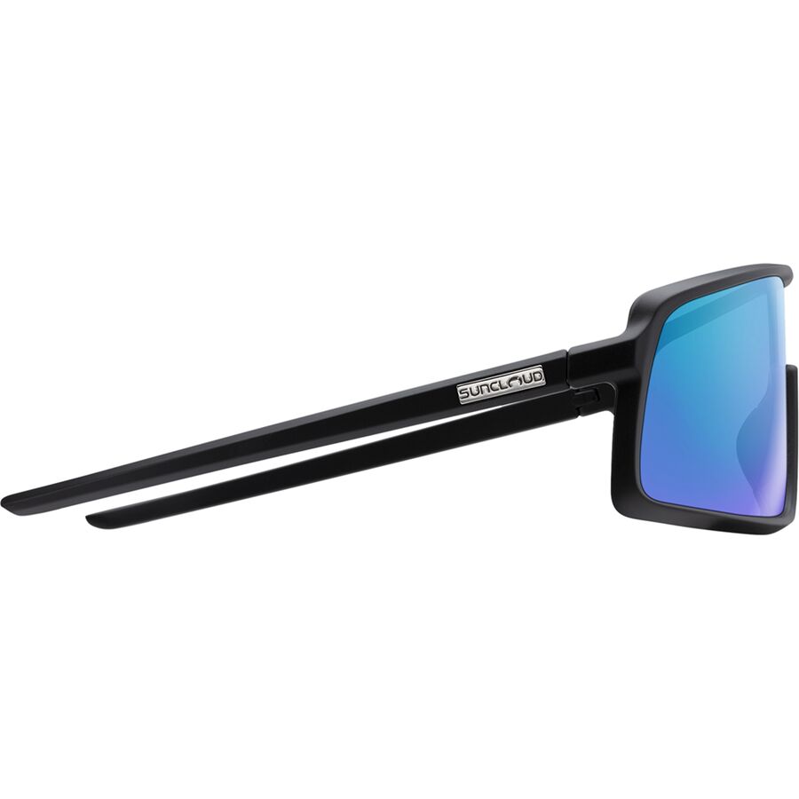Suncloud Polarized Optics Upshot Polarized Sunglasses Matte Black/Polarized Blue Mirror