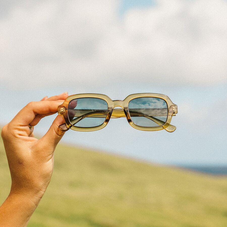 Sunski Lago Polarized Sunglasses Seaweed Forest Fade