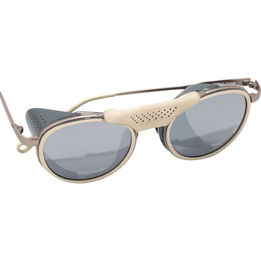 Sunski Strada Polarized Sunglasses Ivory Silver