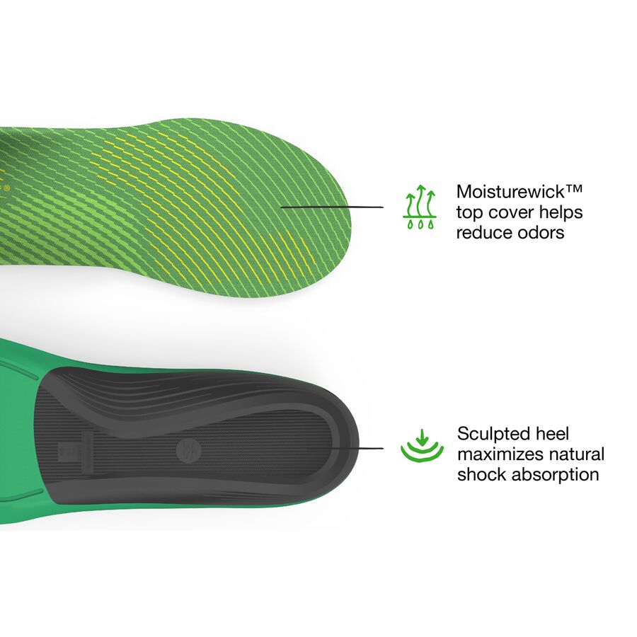 Superfeet Run Support High Arch V2 Footbed Citron