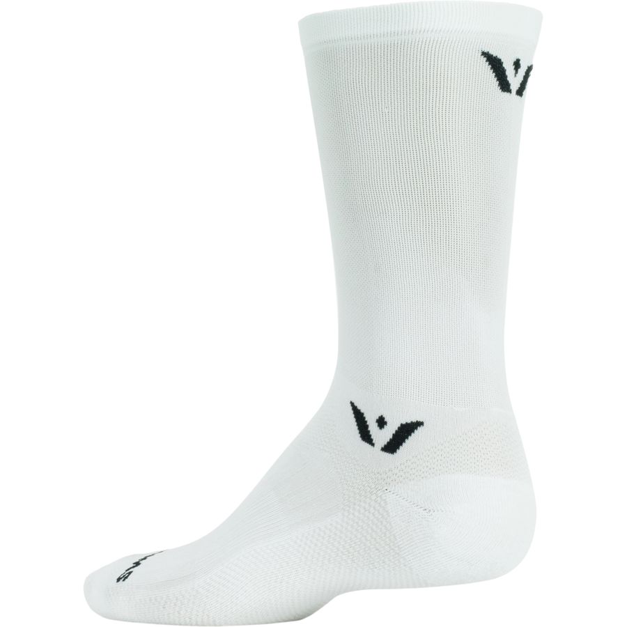Swiftwick Aspire Crew Sock Navy White Stripe