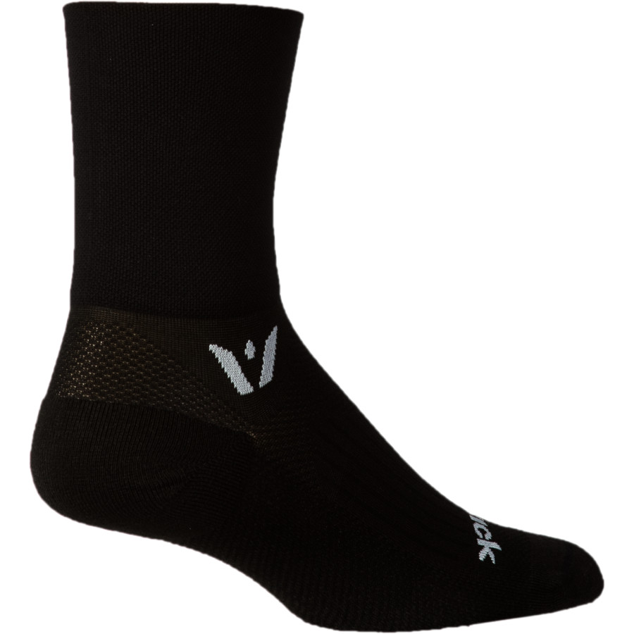 Swiftwick Aspire Quarter Crew High Sock Black